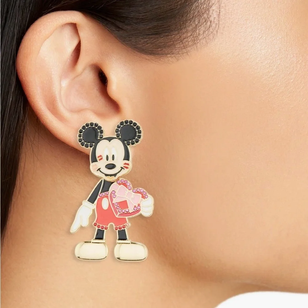 BaubleBar x Disney Valentine Mickey earrings NWT - Picture 2 of 7